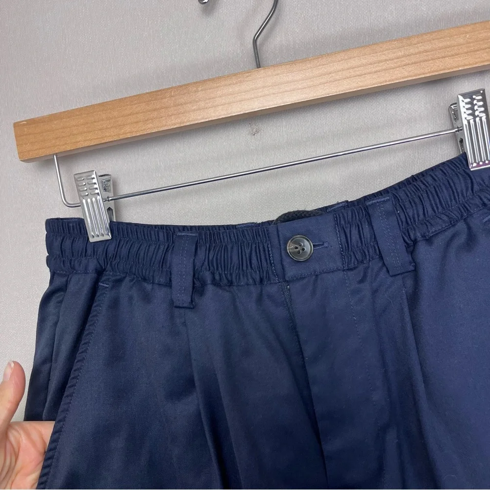 Saturdays NYC Blue Drawstring Shorts Wool Blend‎ Size XS 8”